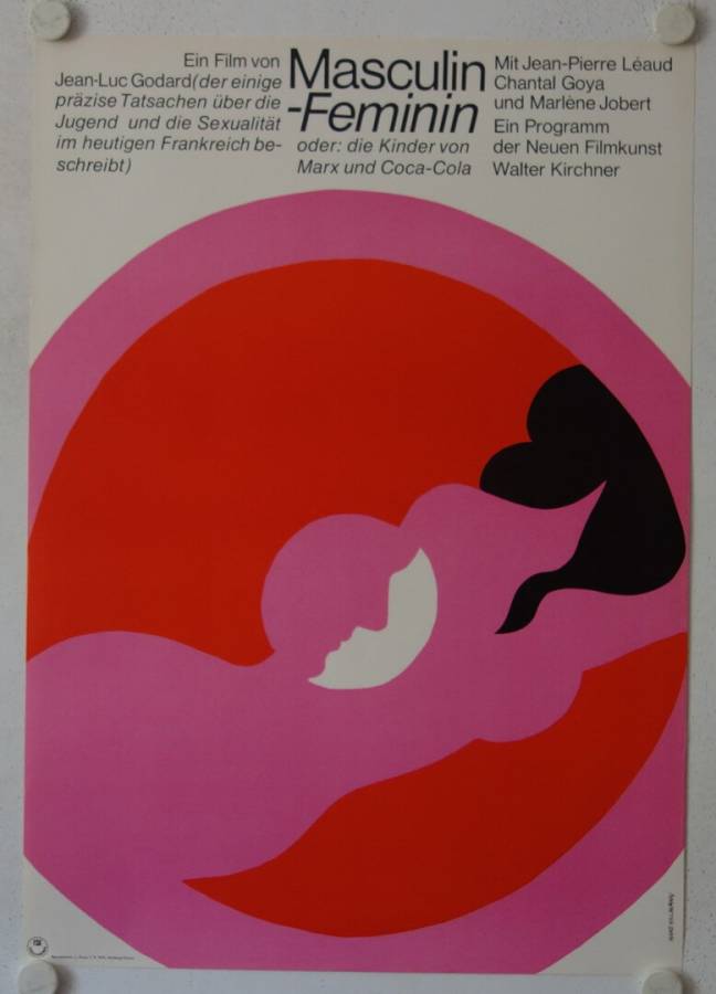 Masculin - Feminin original release german movie poster
